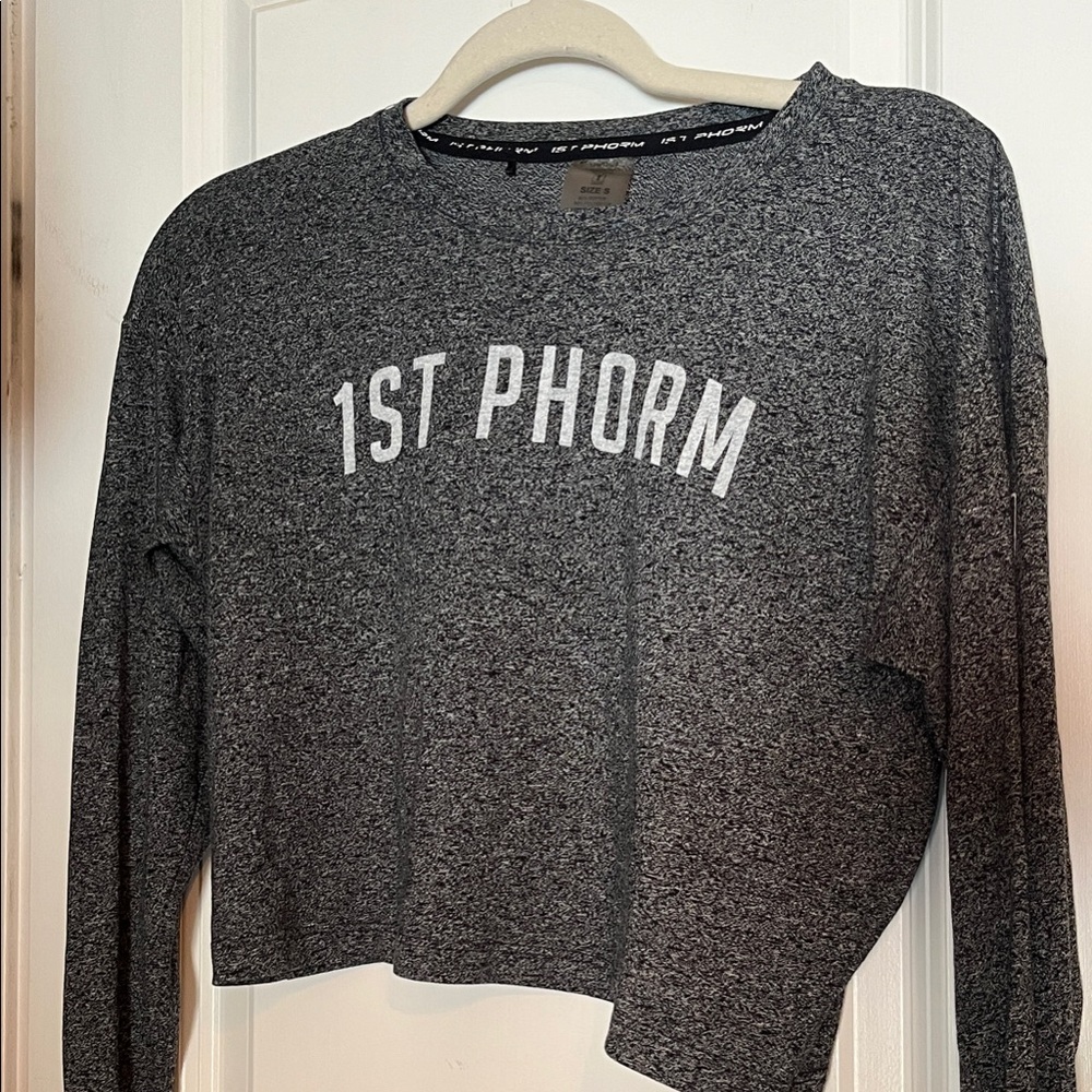 1ST PHORM athletic Heather grey crop